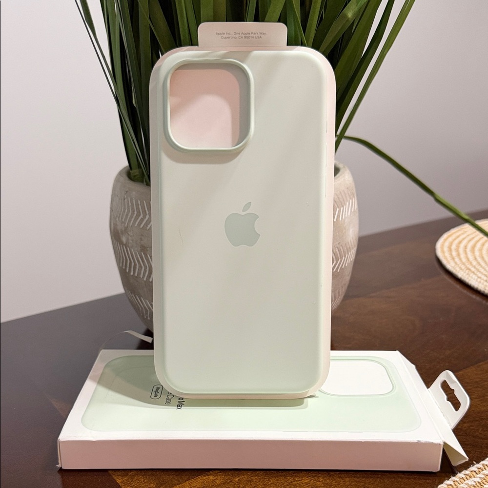 Apple Silicone Mint Case for iPhone 15 Pro Max